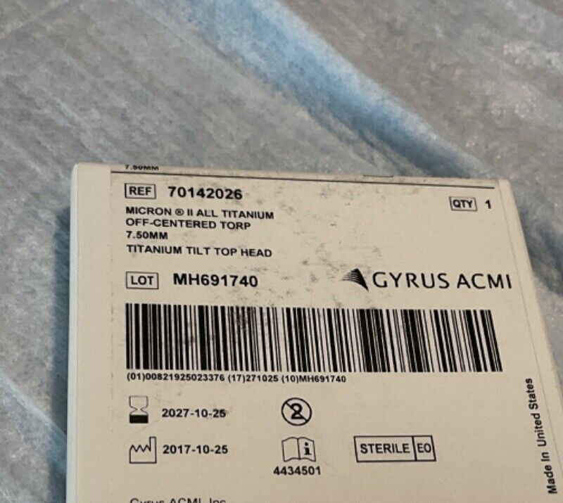 Gyrus ACMI 70142026 Micron II All Titanium 2027