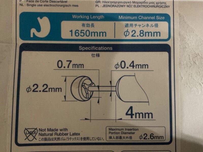 Olympus KD-611L ITKnife 2 4MM X 165CM — New Sealed/Training