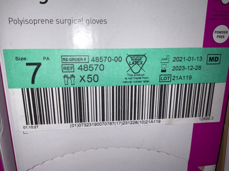 Molnlycke 48570-00 Gloves Size 7