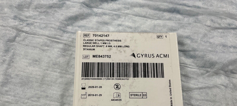 Gyrus ACMI 70142147 Classic Stapes Prothesis 2027-2029