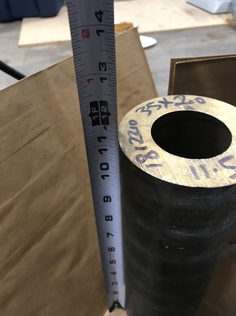 3 1/2” Diameter Dura Bar Metal Bronze Round Rod / Bar Stock - 11 1/2” Length - Image 4