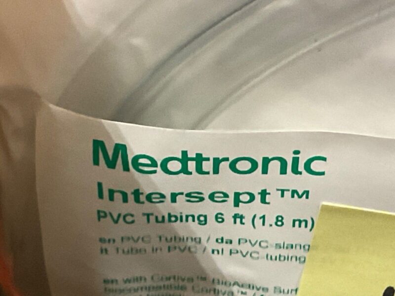 Medtronic CB2993 Intersept PVC Tubing 6ft New/Sealed 11/2025 (1pc)