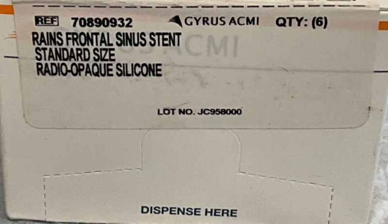 Gyrus ACMI 70890932 Rains Frontal Sinus