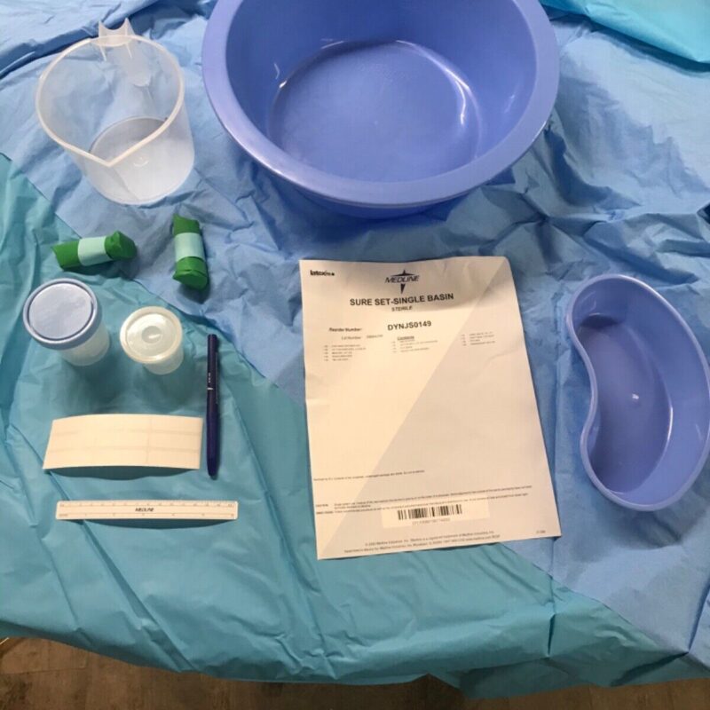 Medline DYNJS0149 Sure Set Single Basin 8 sets per Case