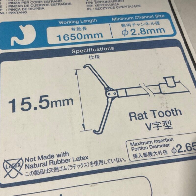 Olympus FG-50L-1 Rat Tooth Grasping Instrument - New/Sealed