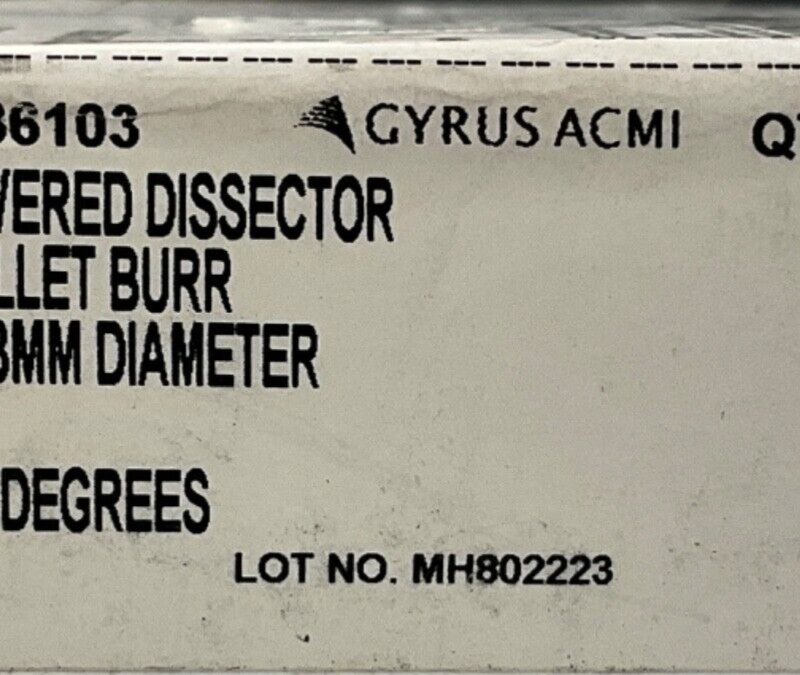Gyrus ACMI 70236103 Powered Dissector Diamond Bullet 3MM Diameter
