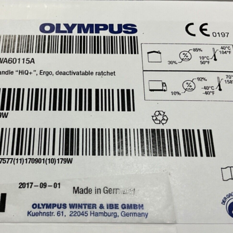 OLYMPUS WA60115A Handle HiQ + A60800A Shaft HiQ + A64340A Jaws HiQ