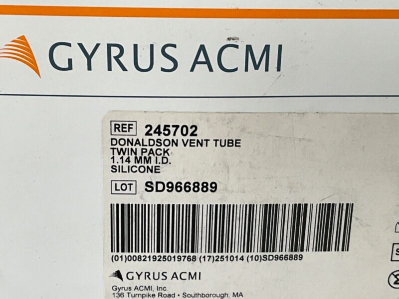 Gyrus ACMI 245702 VENT TUBE 2025!