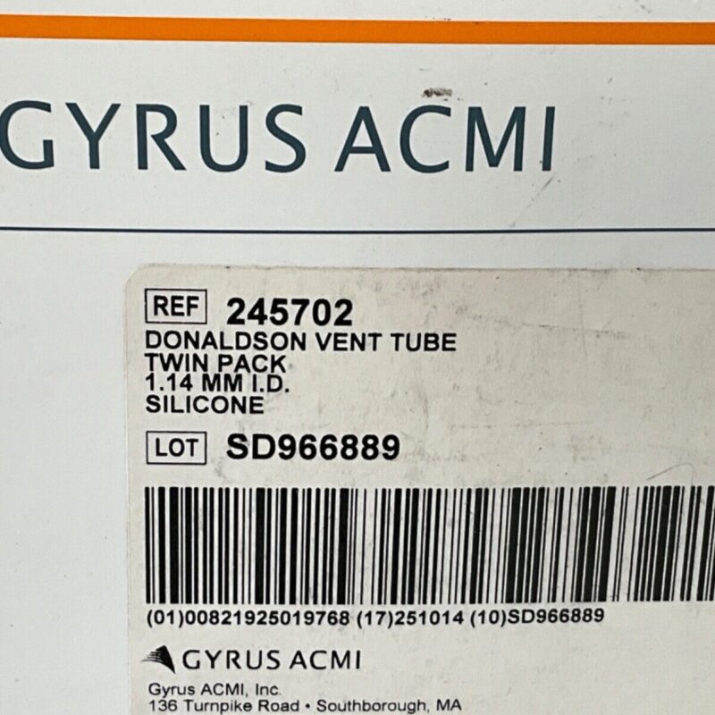 Gyrus ACMI 245702 VENT TUBE 2025!