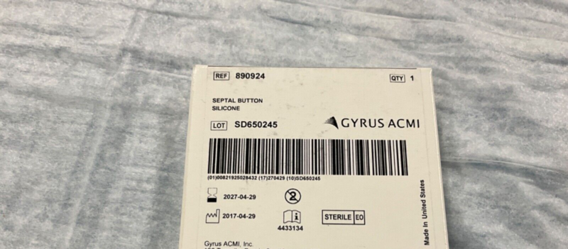 Gyrus ACMI 890924 Septal Button Silicone 2027