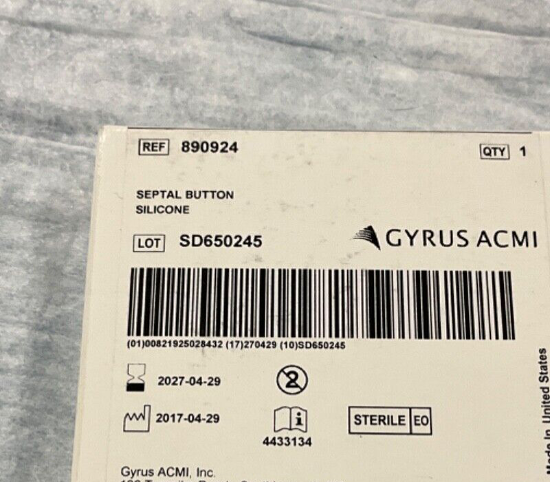 Gyrus ACMI 890924 Septal Button Silicone 2027