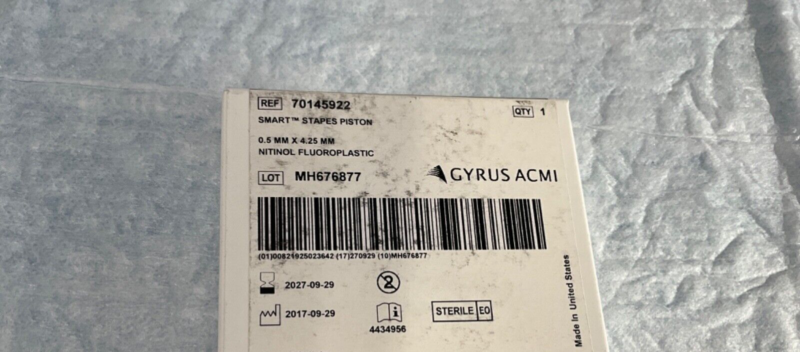 Gyrus ACMI 70145922 Smart Stapes Piston 2026-2027