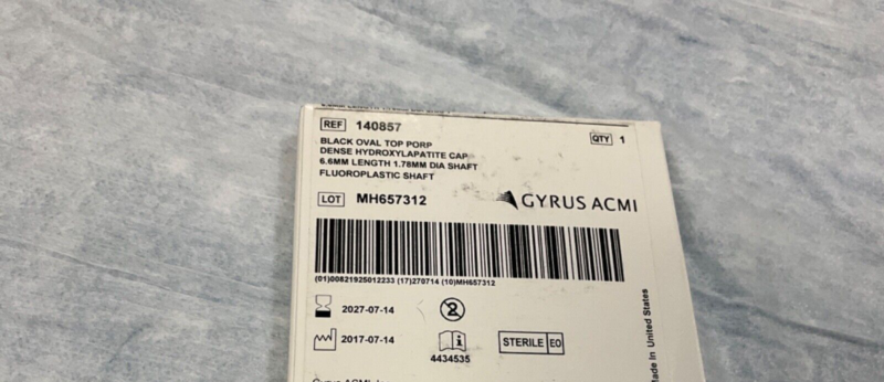 Gyrus ACMI 140857 Black Oval Top Porp 2027