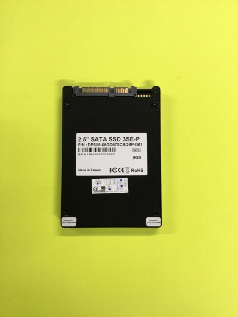 DES25-08GD67SCBQBP-D61 Innodisk 8GB 2.5" SATA SSD 3SE-P 8GB - Image 2