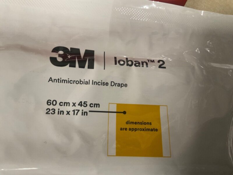 3M 6650EZ Loban 2 Surgical Drape 60cm x 45cm 10/2025 New/Sealed (1pc)
