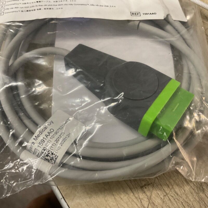 Vyaire 1591AA0 Electrode Cable For Corometrics 2.4M OEM New/Sealed 1591AAO