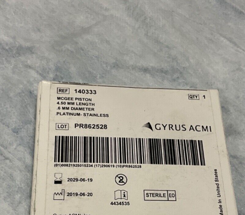 Gyrus ACMI 140333 MCGEE Piston 2029