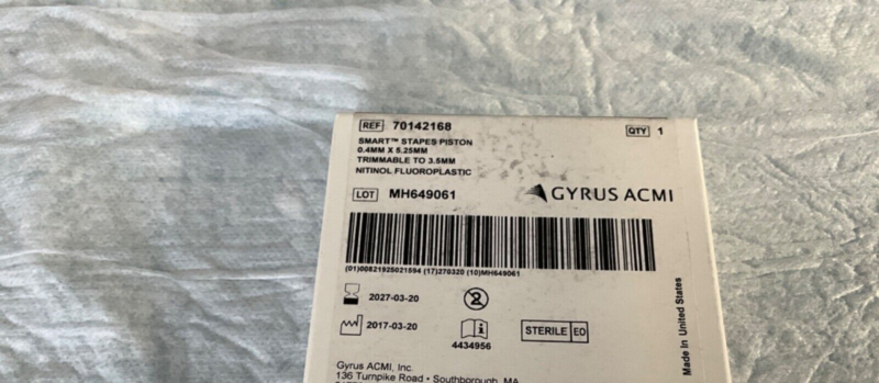 Gyrus ACMI 70142168 Smart Stapes Piston 2027
