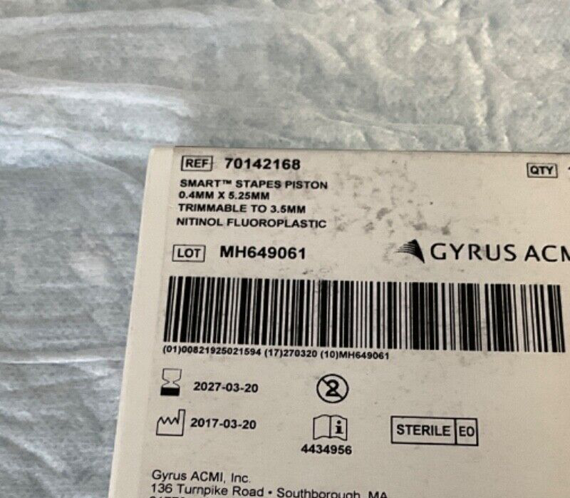 Gyrus ACMI 70142168 Smart Stapes Piston 2027