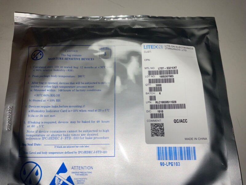 LITEON LED ORANGE SMD package p/n LTST-S321EKT 3000 PCS/ REEL. Factory NEW!!!!! - Image 2