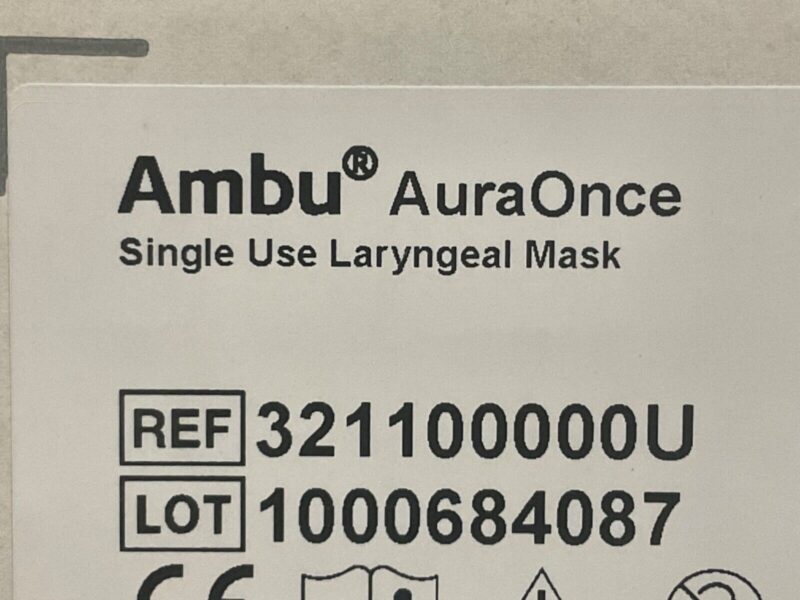 Ambu 321100000U Single Use Mask New/Sealed 05/2025 Box of 10pc