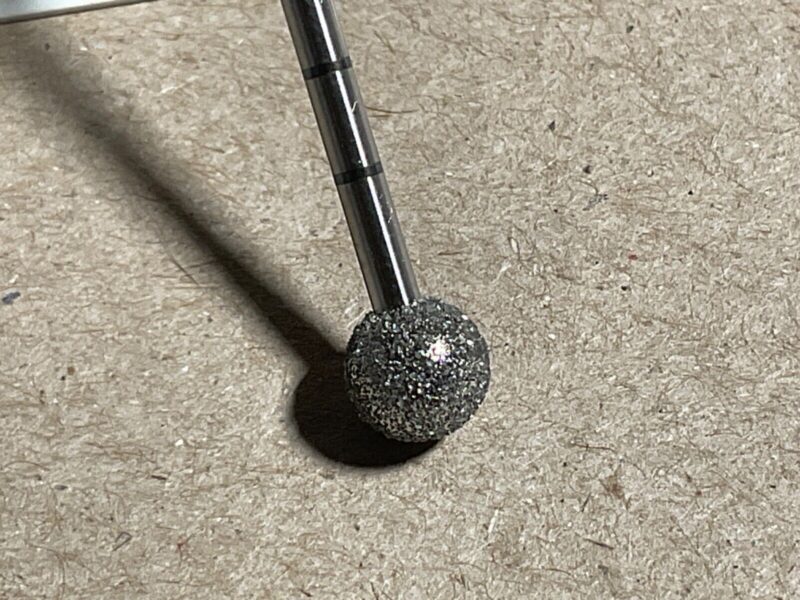 Gyrus HSD Burr, 7MM Round Fine Diamond Burr, Variable Exposure 70D-60V - Image 3