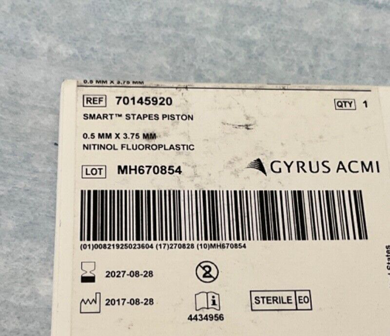 Gyrus ACMI 70145920 Smart Stapes Piston 2027