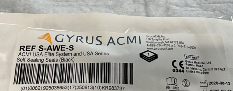 Gyrus ACMI S-AWE-S USA ELITE SYSTEM & USA SERIES SELF SEALING SEALS ( Box 0f 5 )