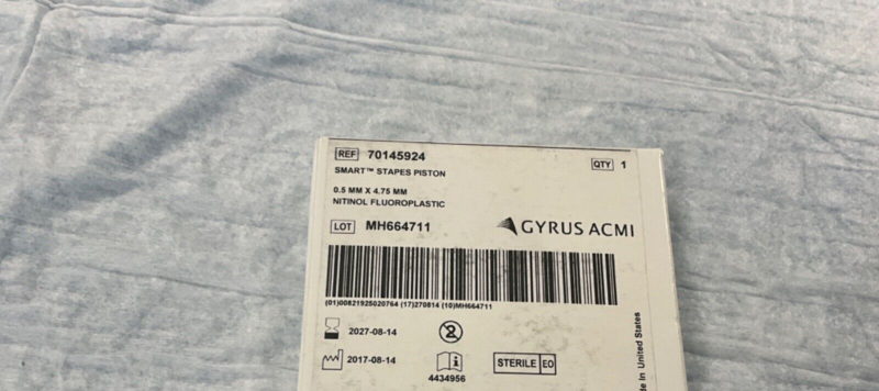 Gyrus ACMI 70145924 Smart Stapes Piston 2027
