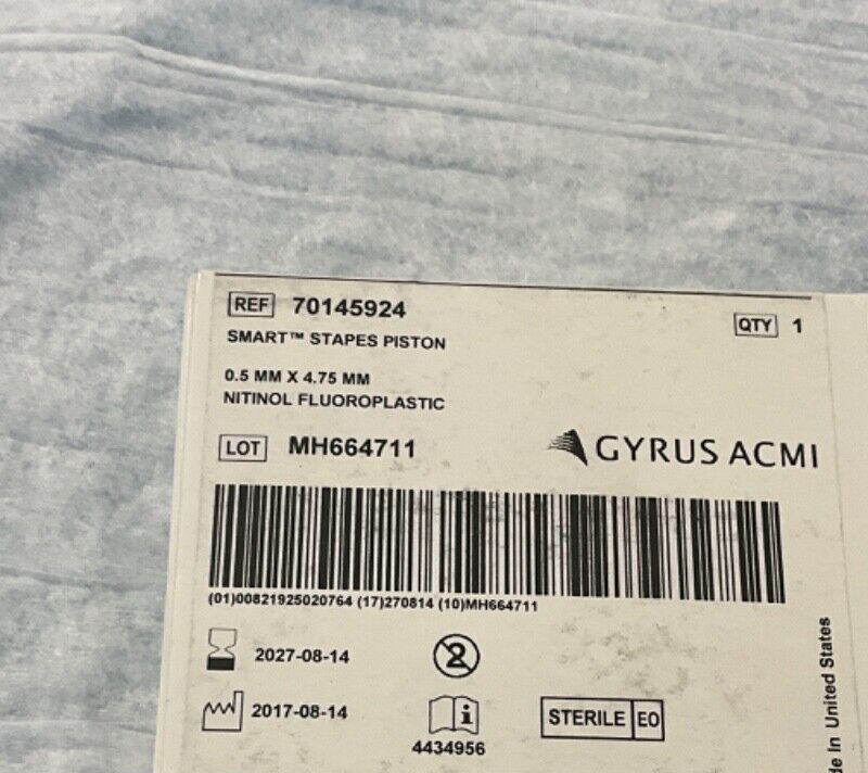 Gyrus ACMI 70145924 Smart Stapes Piston 2027