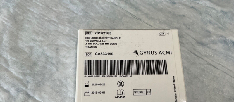 Gyrus ACMI 70142165 Richard’s Bucket Handle 2029