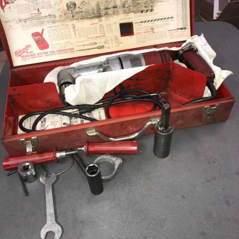 Milwaukee Tool 1/2" Heavy Duty Angle Drill 1101-1 With 48-06-287 Attachment
