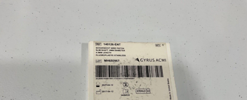 Gyrus ACMI 140126-ENT Schuknecht Wire Piston Slim 2027