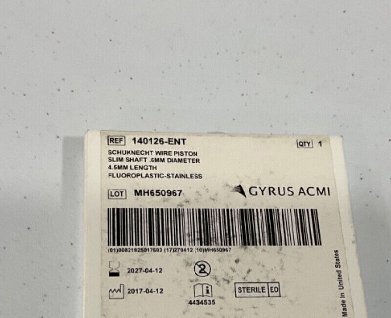 Gyrus ACMI 140126-ENT Schuknecht Wire Piston Slim 2027