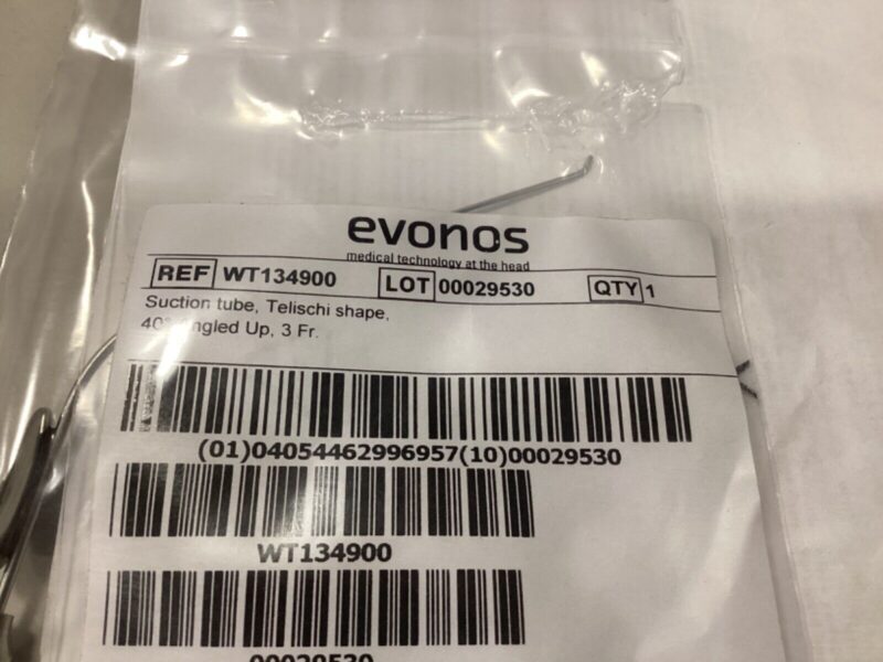 EVONOS WT134901 SUCTION TUBE , TELISCHI SHAPE , 40 DRGREE ANGLED DOWN. NEW!!