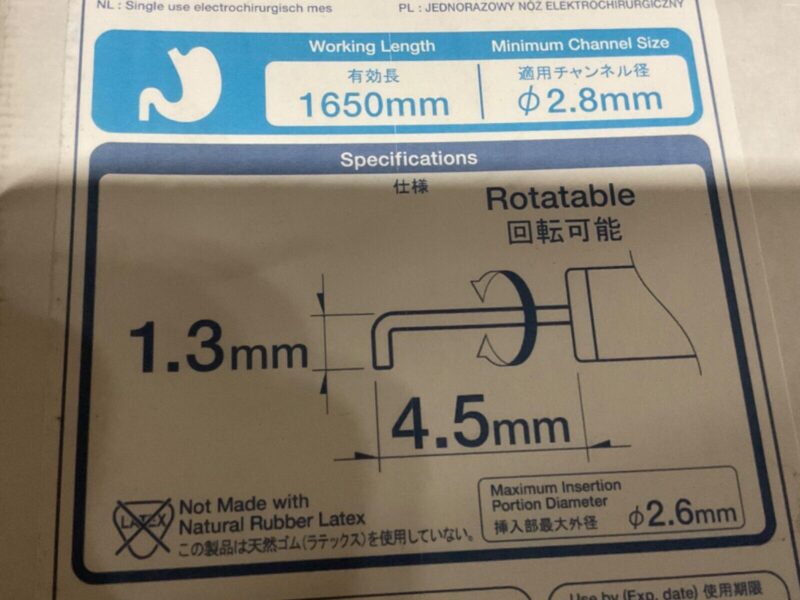 Olympus KD-640L Triangle Tip 2.8MMx165CM - New Sealed/Training