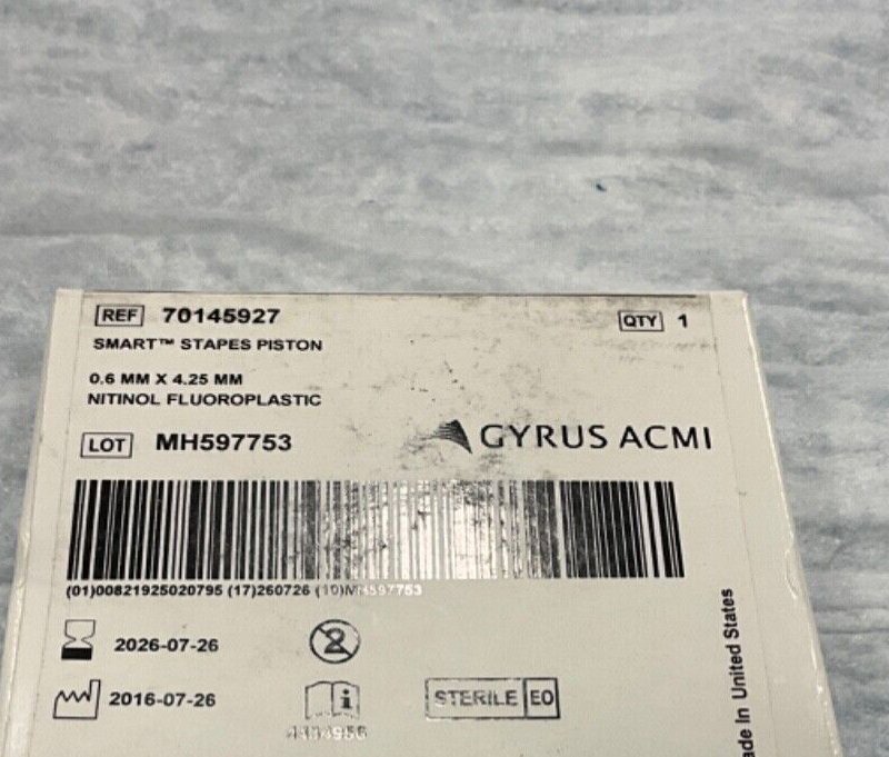 Gyrus ACMI 70145927 Smart Stapes Piston 2026